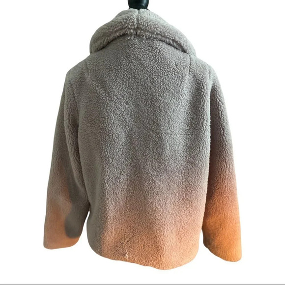 DISCOUNT SHIPPING EUC Lilac moto teddy jacket - Picture 2 of 4